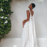 Off - White Multiway Macrame Belted Dress • Boho Beach Wedding Dress - AYA SW IDR