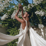 Off - White Multiway Macrame Belted Dress • Boho Beach Wedding Dress - AYA SW IDR