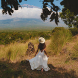 Off White Padma Dress • Linen Cotton Wedding Dress • Boho Beach Dress - AYA SW IDR