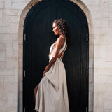 Off - White Simple Boho Wedding Dress - AYA SW IDR