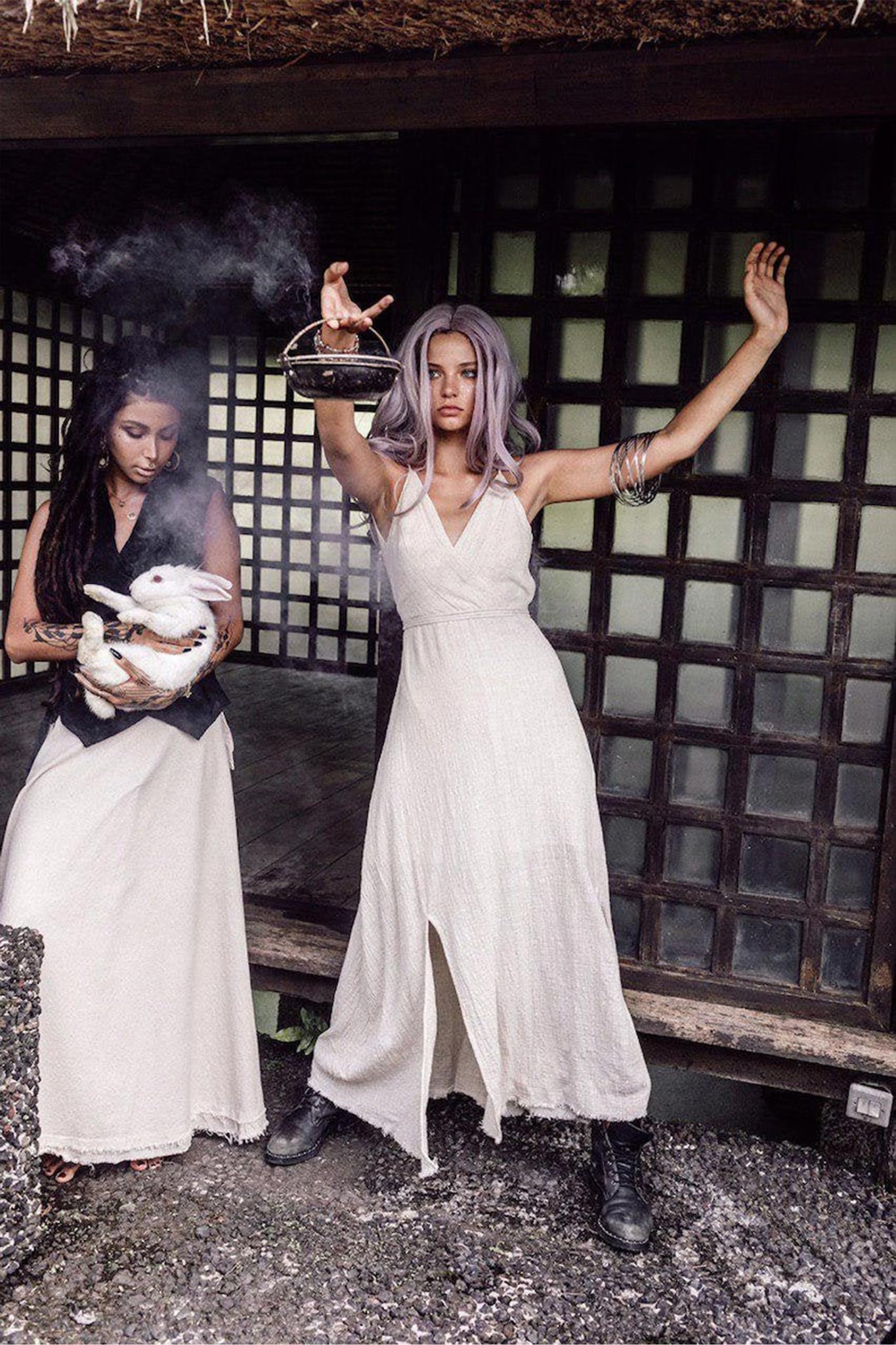 Off - White Simple Boho Wedding Dress - AYA SW IDR