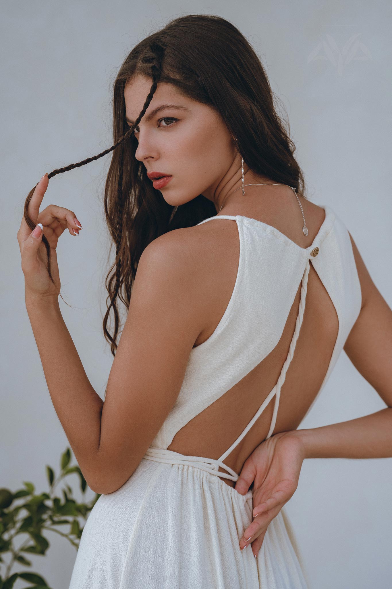 Off - White Simple Boho Wedding Dress - AYA SW IDR