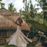 Off - White Tribal Goddess Slip Over • Ethnic Handwoven Macrame Layer Up Sheer Net - AYA SW IDR