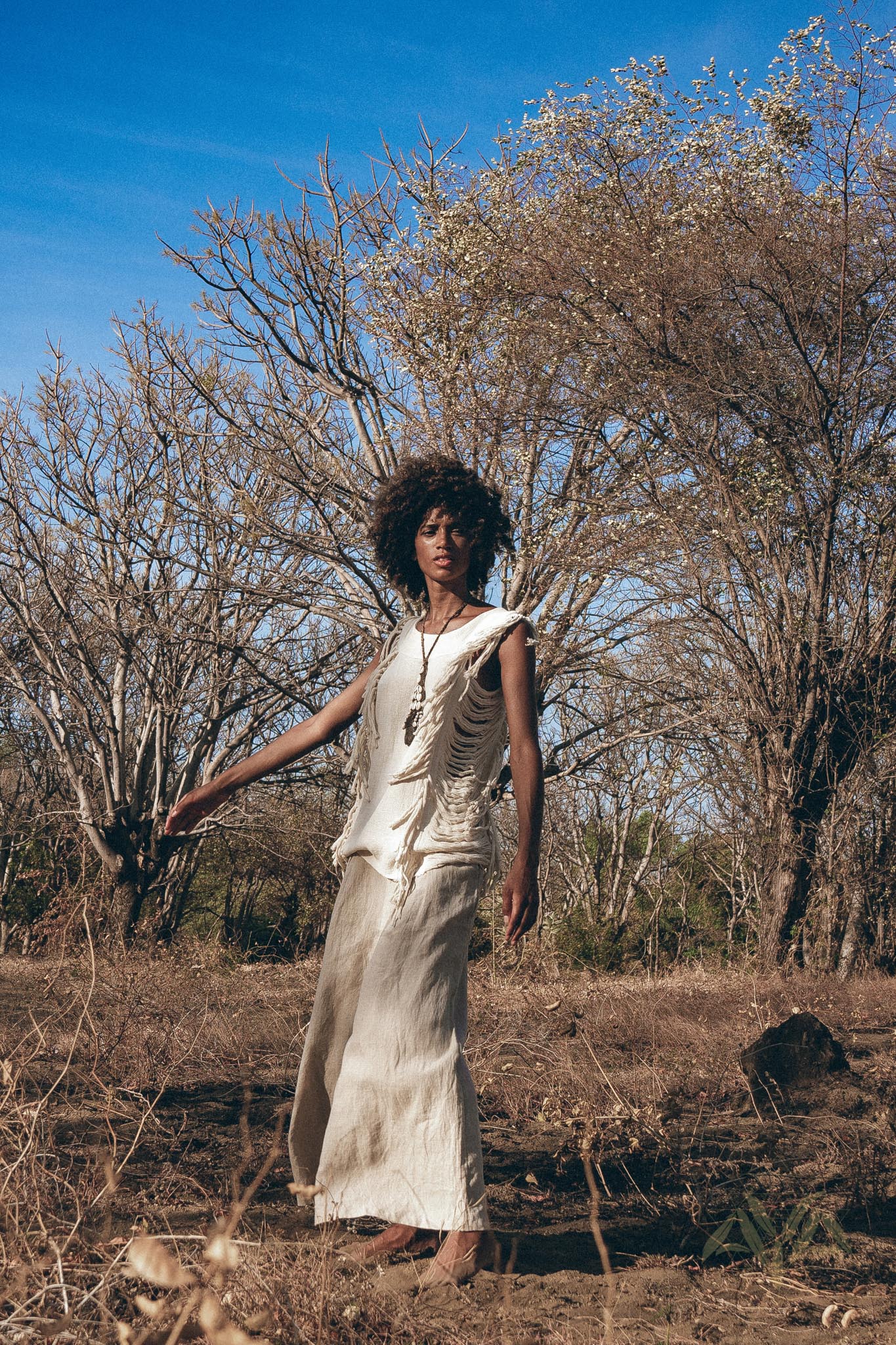 Unique Soft Linen Boho Pants Women, Loose Linen Wide Boho Pants, Bohemian Pants - AYA Sacred Wear