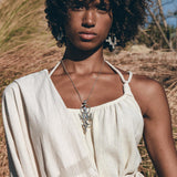 Preorder! Boho Fringe Shawl • Cotton Scarf • Organic Wedding Shawl - AYA Sacred Wear