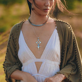 Olive Green Poncho Robe for Women • Boho Kimono Overcoat • Prom Cover Up - AYA SW IDR