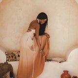 Ombre Powder Ohra Harmonia Dress • Aphrodite Dress • Boho Greek Goddess Dress - AYA SW IDR