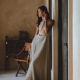 Ombre Sage Harmonia Dress • Bohemian Adjustable Back Dress • Sage Sexy Dress • Wedding Guest Dress • Fairy of the River Dress - AYA SW IDR