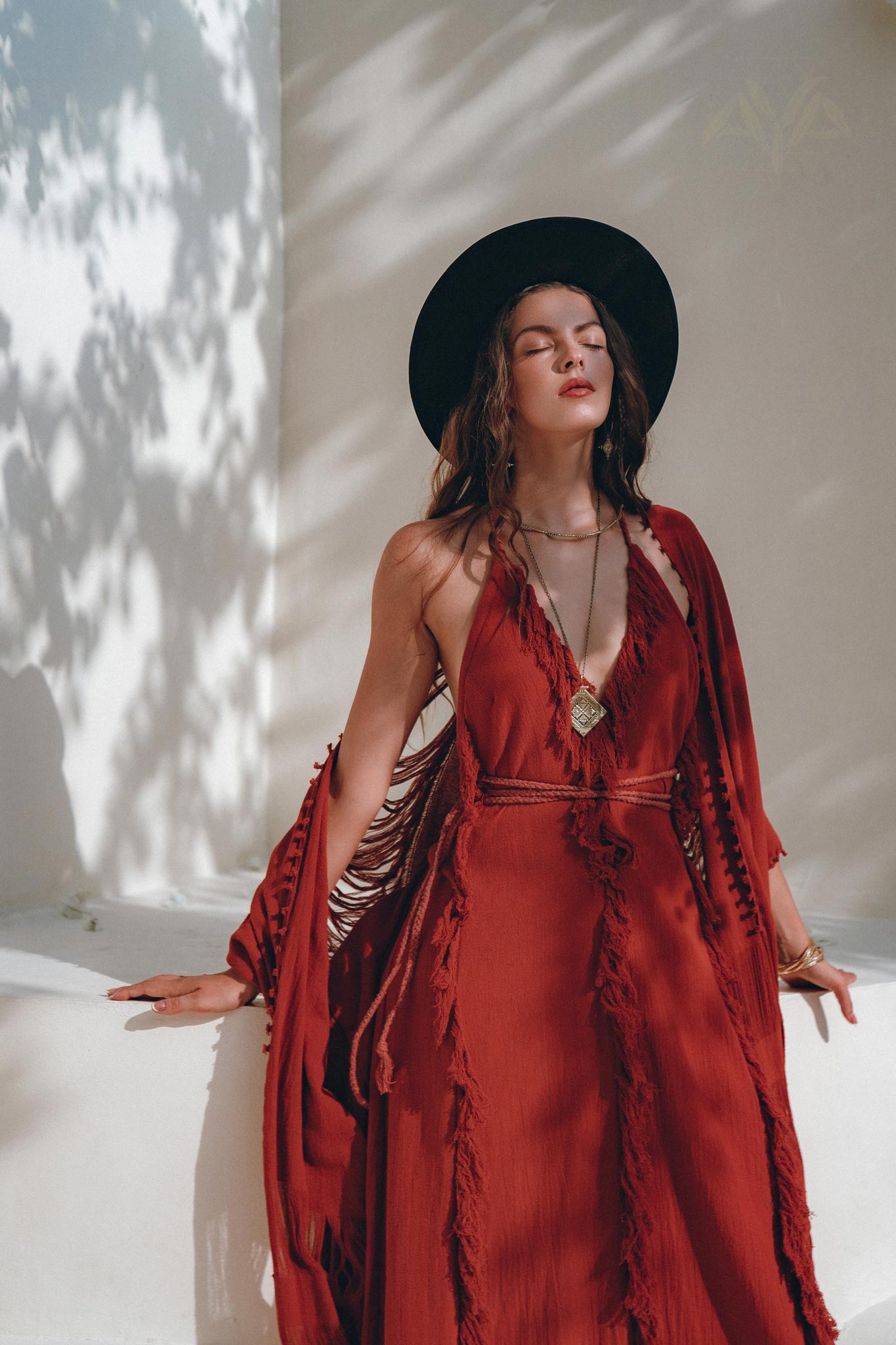 Organic Cotton Poncho • Tribal Kimono Cover Up • Boho Cardigan Women - AYA SW IDR