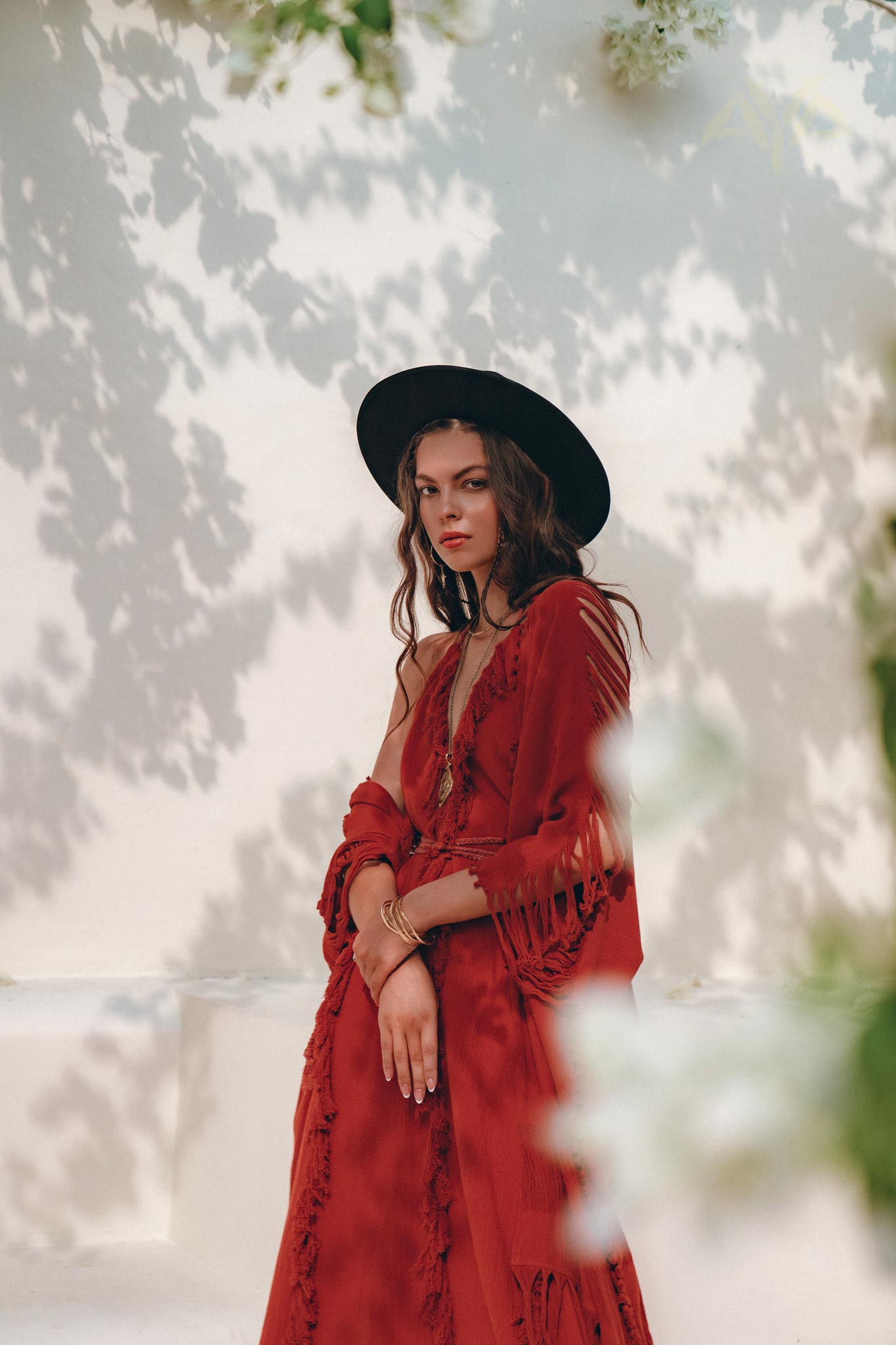 Organic Cotton Poncho • Tribal Kimono Cover Up • Boho Cardigan Women - AYA SW IDR