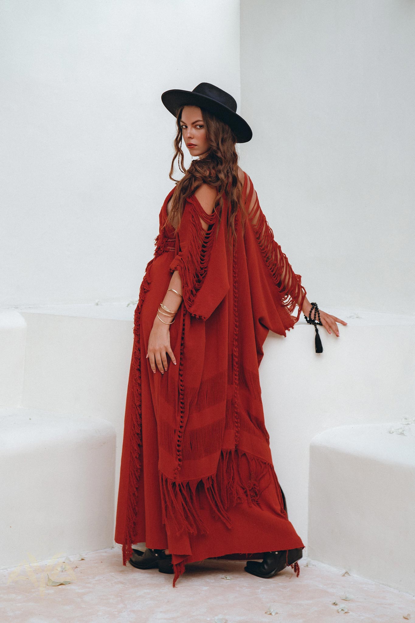 Organic Cotton Poncho • Tribal Kimono Cover Up • Boho Cardigan Women - AYA SW IDR