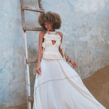 Organic Off - White Boho Top • Boho Empress Top • Crochet Tank Top Women - AYA SW IDR