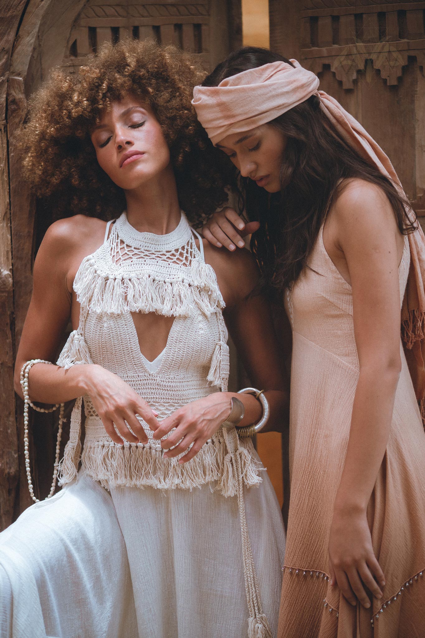 Organic Off - White Boho Top • Boho Empress Top • Crochet Tank Top Women - AYA SW IDR