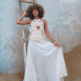 Organic Off - White Boho Top • Boho Empress Top • Crochet Tank Top Women - AYA SW IDR