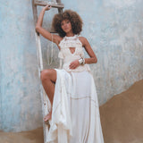 Organic Off - White Boho Top • Boho Empress Top • Crochet Tank Top Women - AYA SW IDR