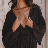 Oversized Hand Knotted Jumpsuit • Black Mini Elegant Jumpsuit • Asymmetrical Jumpsuit - AYA SW IDR