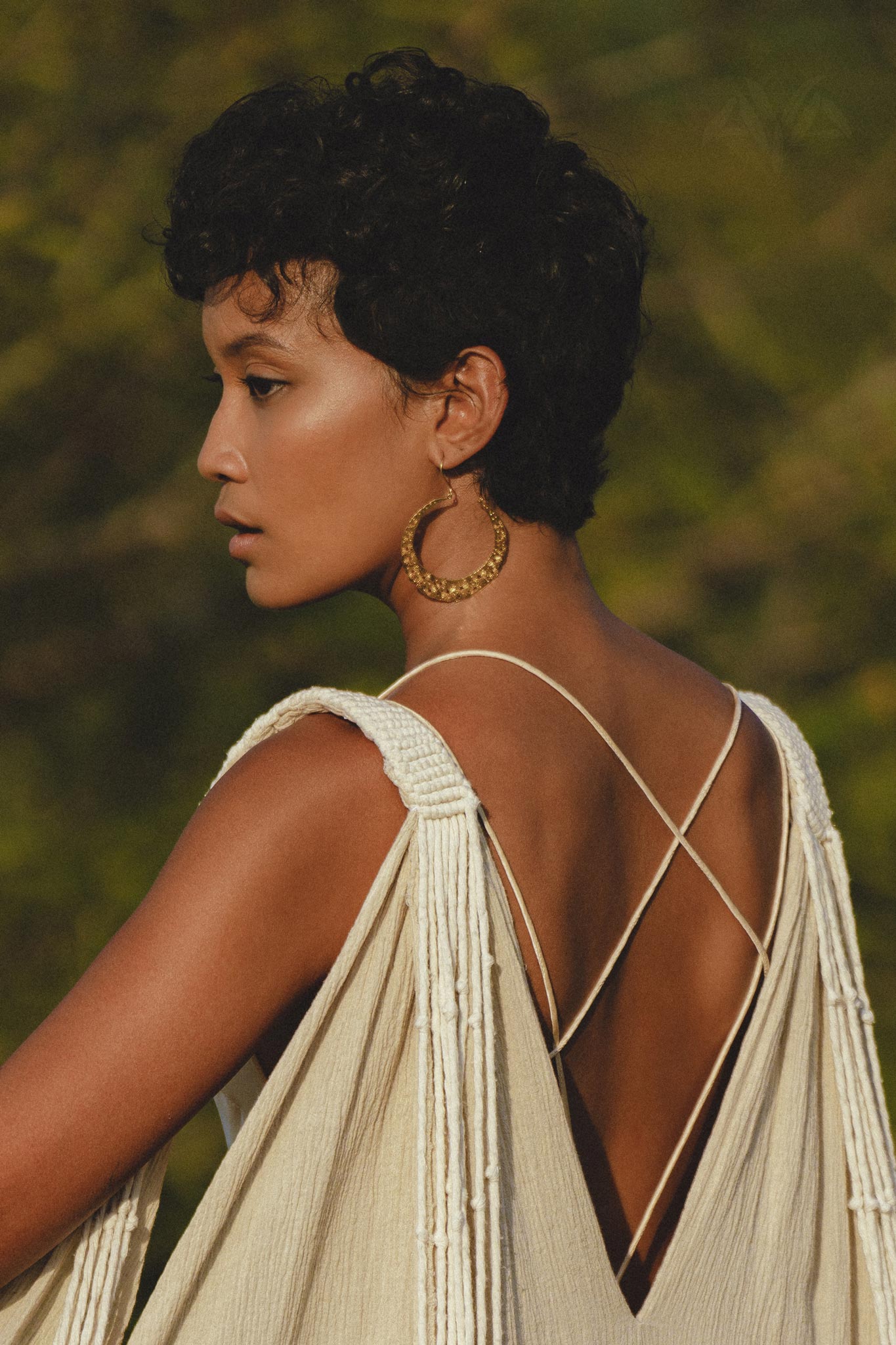 Pearl White Silk Simple Wedding Dress • Peace Silk Boho Dress Women - AYA SW IDR