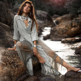 Powder Blue Kannika Shirt Dress • Multiway Button Down Dress • Wrap Cover Up Dress - AYA SW IDR