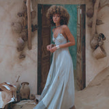 Powder Blue Padma Dress • Handloomed Laces Dress • Minimalist Goddess Dress - AYA SW IDR