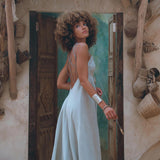 Powder Blue Padma Dress • Handloomed Laces Dress • Minimalist Goddess Dress - AYA SW IDR