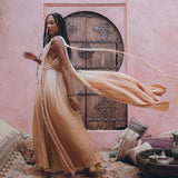 Powder Pink Athena Cape • Ombré Braided Lightweight Kimono • Macrame Robe for Women - AYA SW IDR