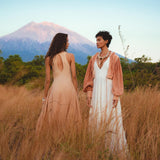 Powder Pink Bhakti Dress • Organic Cocktail Dress • Ombré Minimalist Dress - AYA SW IDR