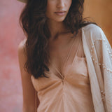 Powder Pink Padma Dress • Bohemian Handloomed Dress • Greek Goddess Summer Dress - AYA SW IDR