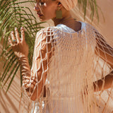 Powder Pink Summer Cover Up • Resort Beach Gown • Bikini Cover up Women - AYA SW IDR