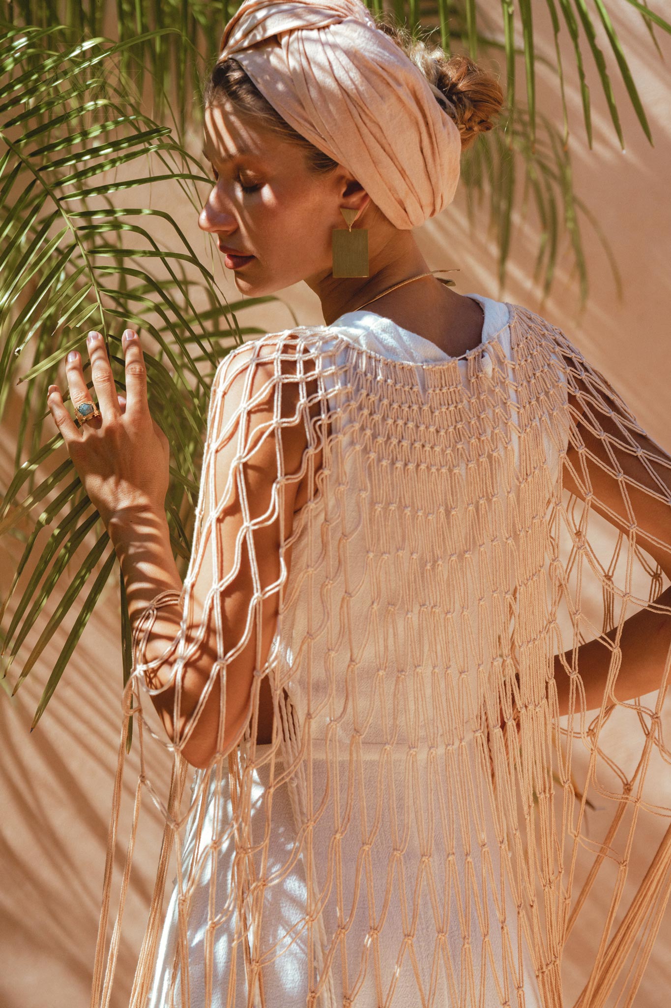 Powder Pink Summer Cover Up • Resort Beach Gown • Bikini Cover up Women - AYA SW IDR