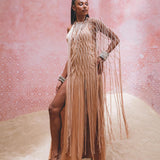 Powder Pink Summer Cover Up • Resort Beach Gown • Bikini Cover up Women - AYA SW IDR