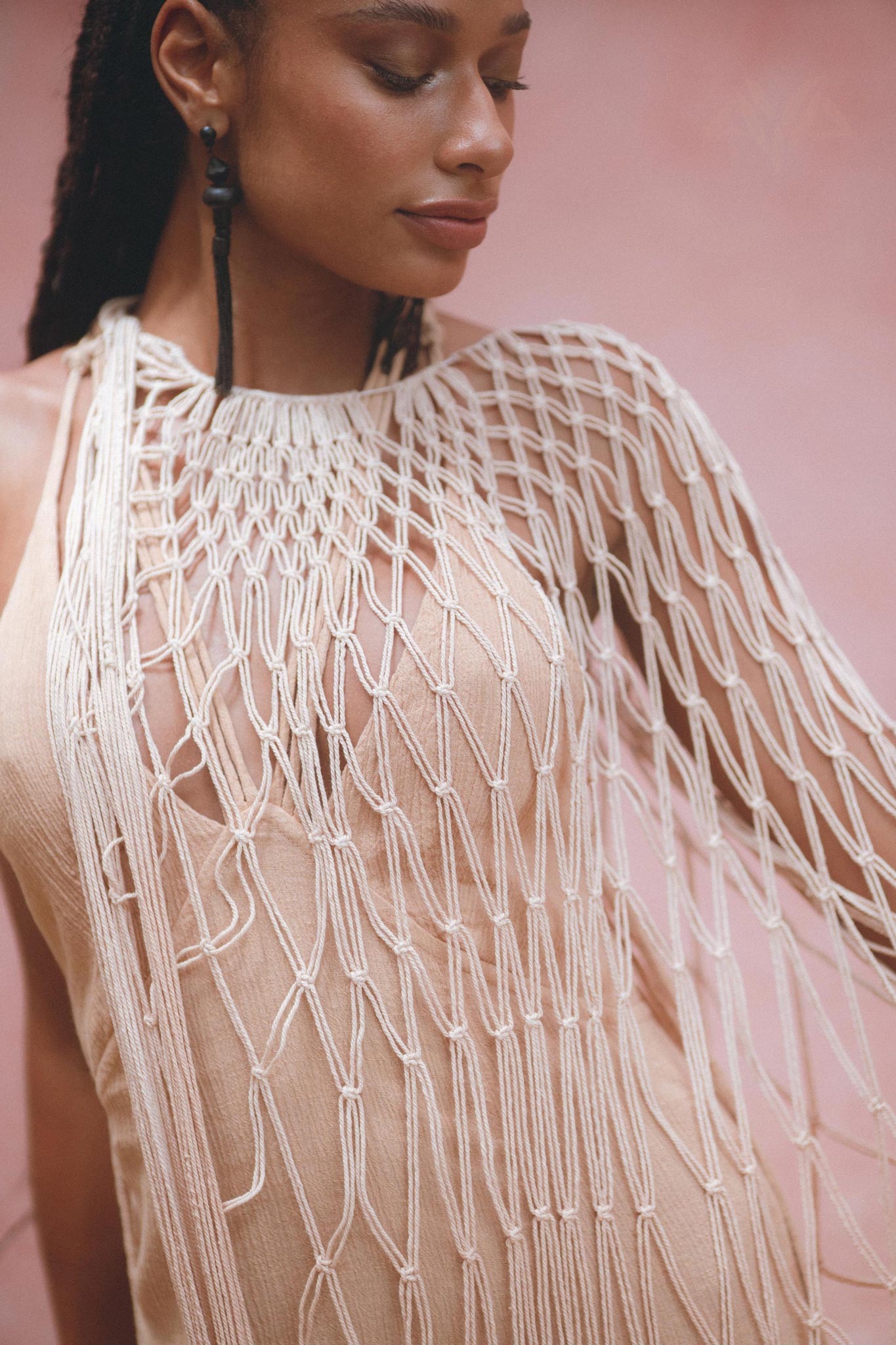 Powder Pink Summer Cover Up • Resort Beach Gown • Bikini Cover up Women - AYA SW IDR