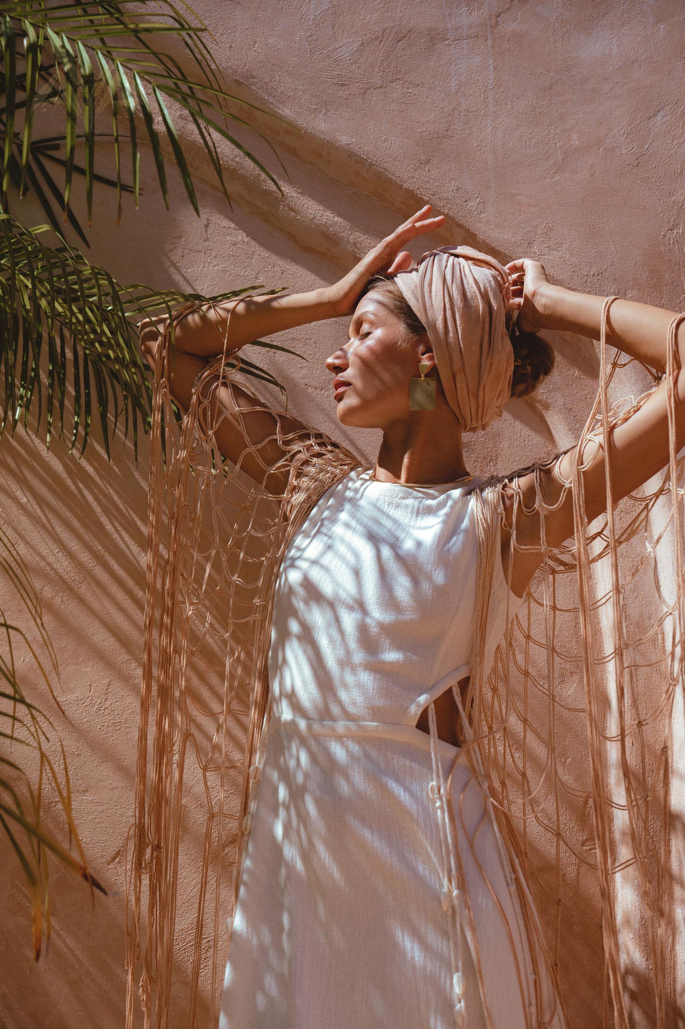Powder Pink Summer Cover Up • Resort Beach Gown • Bikini Cover up Women - AYA SW IDR