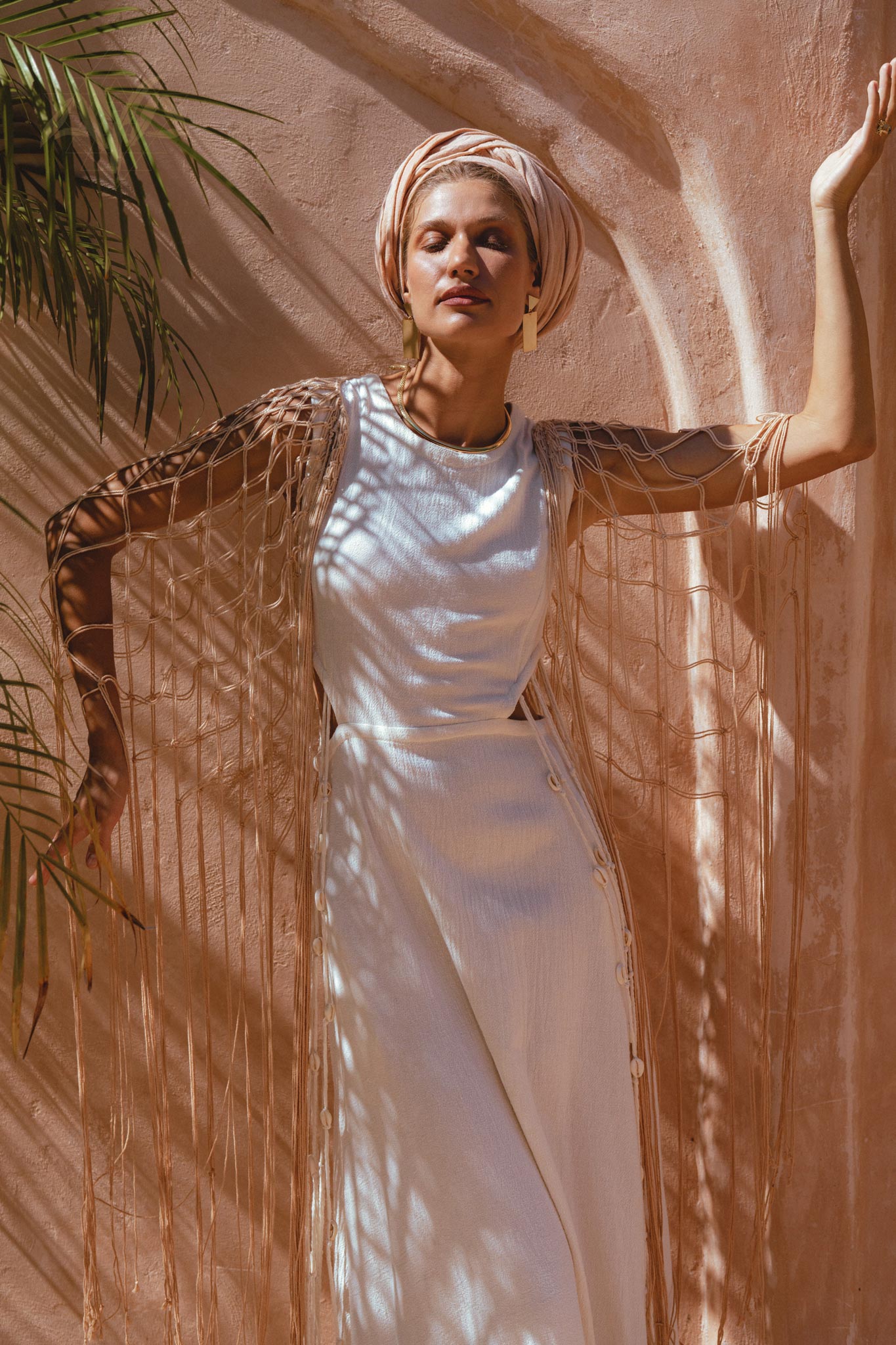 Powder Pink Summer Cover Up • Resort Beach Gown • Bikini Cover up Women - AYA SW IDR