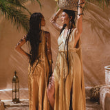 Powder Yellow Athena Cape • Bohemian Ombré Macrame Cape Dress • multiway Cover Up - AYA SW IDR