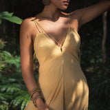 Powder Yellow Padma Dress • Boho Backless Dress • Sleeveless Elegant Dress - AYA SW IDR