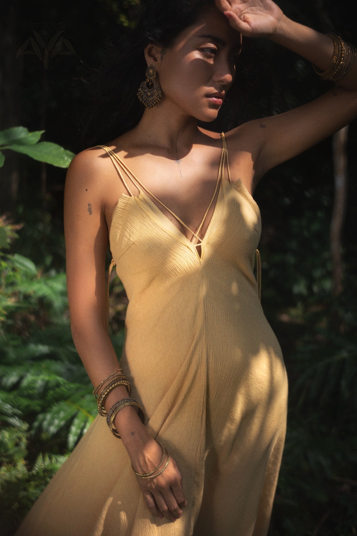Powder Yellow Padma Dress • Boho Backless Dress • Sleeveless Elegant Dress - AYA SW IDR