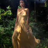 Powder Yellow Padma Dress • Boho Backless Dress • Sleeveless Elegant Dress - AYA SW IDR