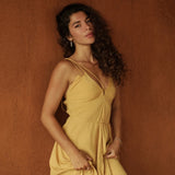 Powder Yellow Padma Dress • Boho Backless Dress • Sleeveless Elegant Dress - AYA SW IDR