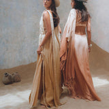 Experience timeless style with Aya Sacred Wear's Powder Yellow Cover Up.