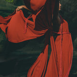 Red Greek Dress • Prom Dance Macrame Dress • Boho Goddess Dress - AYA SW IDR