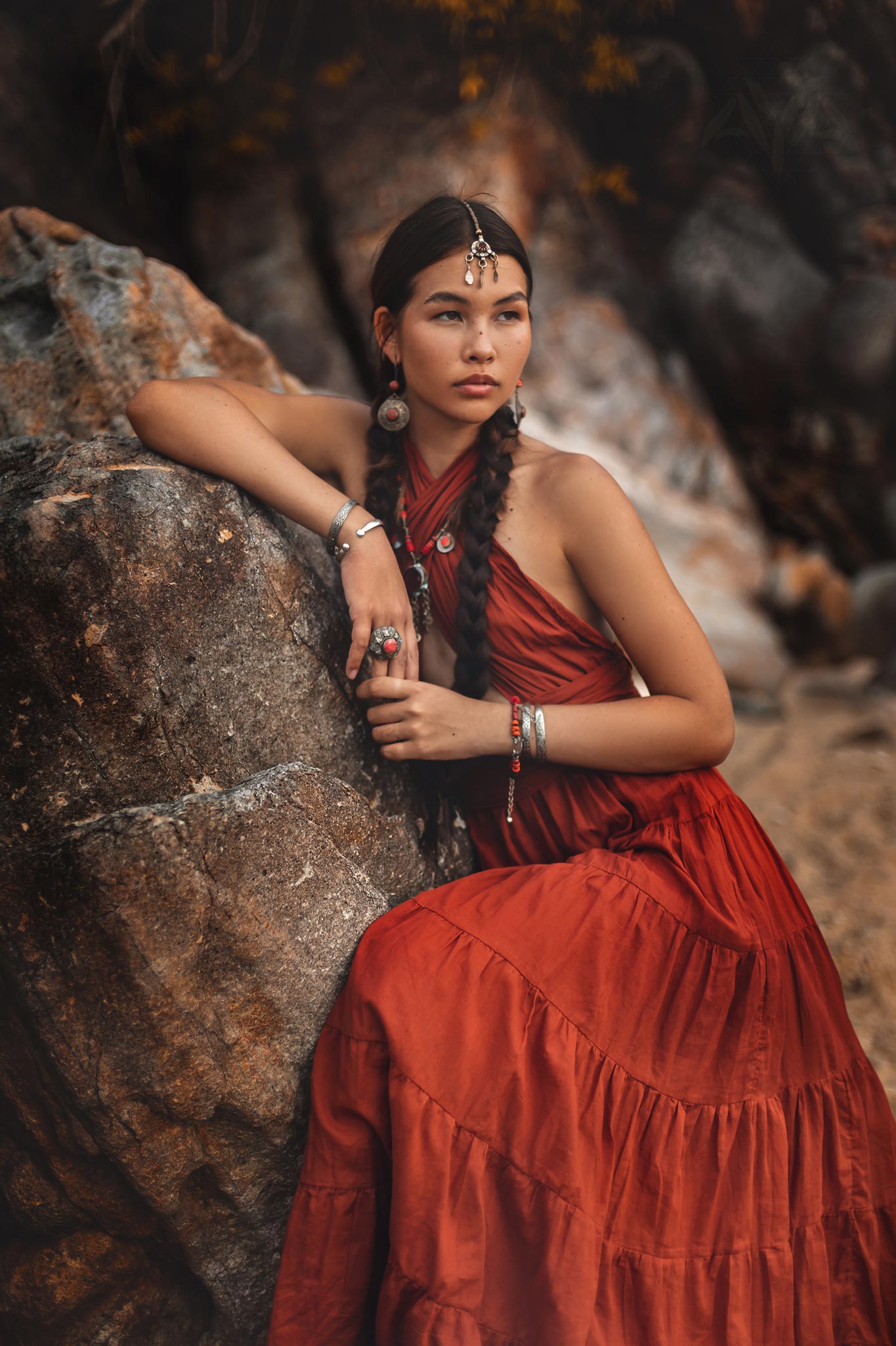 Red Multiway Dress • Beach Adjustable Dress • Boho Sleeveless Dress - AYA SW IDR
