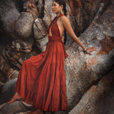 Red Multiway Dress • Beach Adjustable Dress • Boho Sleeveless Dress - AYA SW IDR