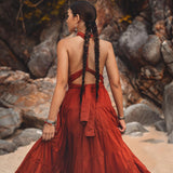 Red Multiway Dress • Beach Adjustable Dress • Boho Sleeveless Dress - AYA SW IDR