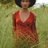 Red Rose Makosh Goddess Dress • Boho Fairy Wings Dress • Light Cotton Formal Dress - AYA SW IDR