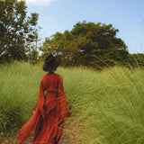 Red Rose Makosh Goddess Dress • Boho Fairy Wings Dress • Light Cotton Formal Dress - AYA SW IDR
