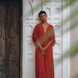 Red Boho Dress, Boho Dress for Women, Red Maxi Bridesmaid Dress - AYA Sacred Wear