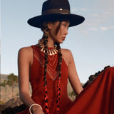 Handmade Red Wine Dress: Experience the art of handmade fashion with this red wine dress. It's a testament to the skill and dedication of the artisans who created it, ensuring unparalleled quality and style.