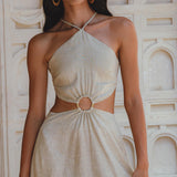 Sage Freyja Dress • Green Goddess Dress • Bridesmaid Ring Dress • Bohemian Sexy Dress - AYA SW IDR