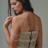 Sage Green Tribal Goddess Slip Over • Ethnic Handwoven Macrame Layer Up Sheer Net - AYA SW IDR
