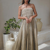 Sage Green Tribal Goddess Slip Over • Ethnic Handwoven Macrame Layer Up Sheer Net - AYA SW IDR